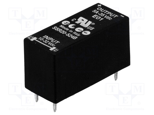 Relay: solid state; SPST-NO; Ucntrl: 10÷32VDC; 5A; 0÷35VDC