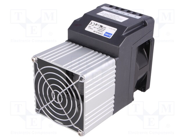 Blower heater; CIRRUS 80; 300÷600W; 230VAC; IP20; 82x82x110mm