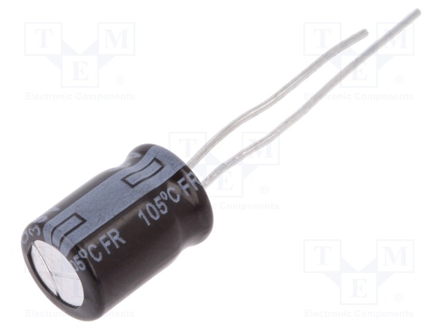 Capacitor: electrolytic; low impedance; THT; 100uF; 35VDC; ±20%