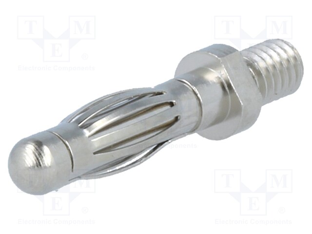 Plug; 4mm banana; 32A; 60VDC; 26mm; Plating: nickel plated