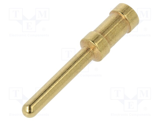 Contact; male; 4mm2; 12AWG; gold-plated; crimped; bulk; for cable