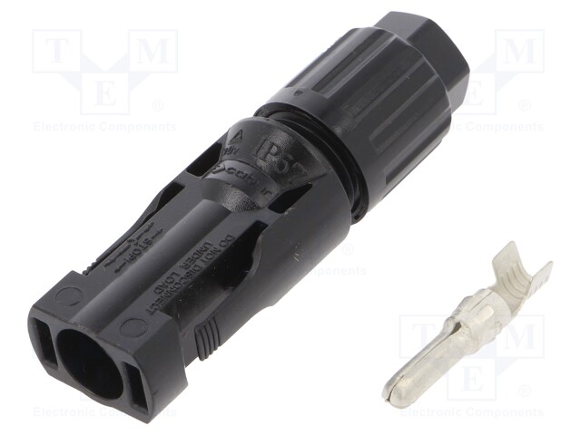 Connector: solar; male; 4÷6mm2; with contacts; crimped; plug; 25A