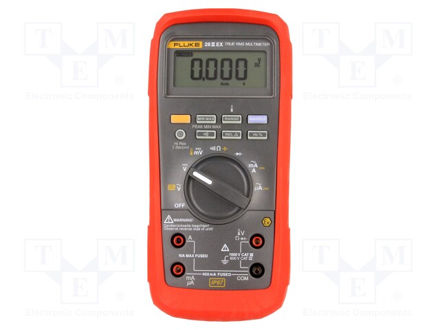 Digital multimeter; LCD (6000/19999),with a backlit; True RMS