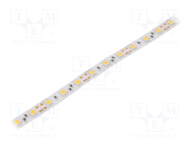 LED tape; white warm; LED/m: 60; SMD; 5060; 12V; W: 12mm; D: 3.2mm