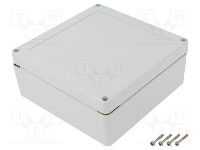 Enclosure: multipurpose; X: 150mm; Y: 150mm; Z: 60mm; ZP; light grey