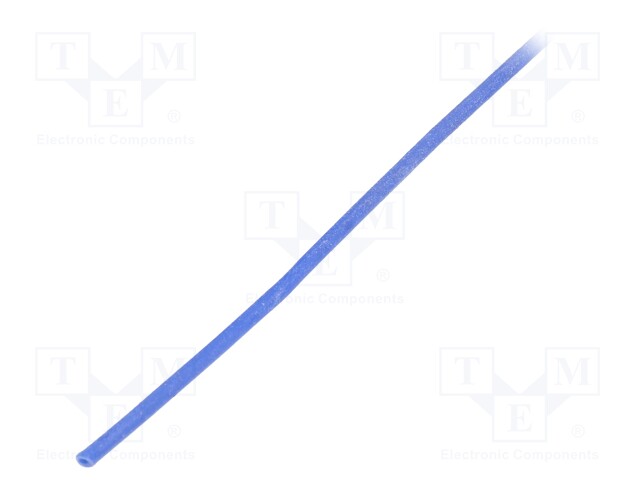 Insulating tube; Mat: silicone; blue; Øint: 1mm; Wall thick: 0.4mm