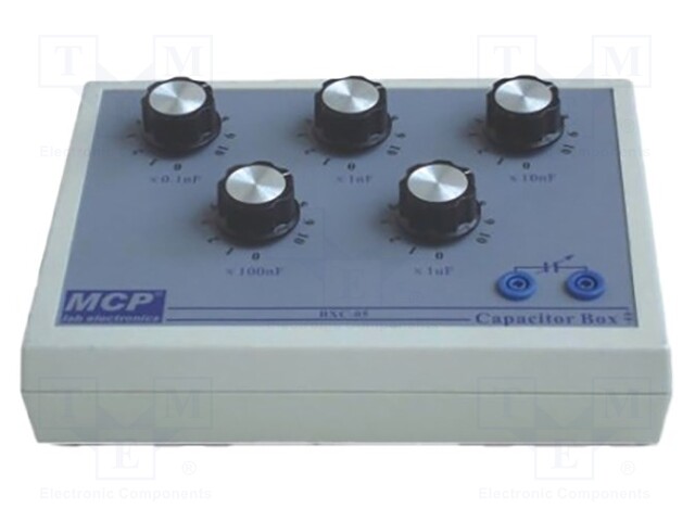 Decade box: capacitance; Number of ranges: 5; 300VDC