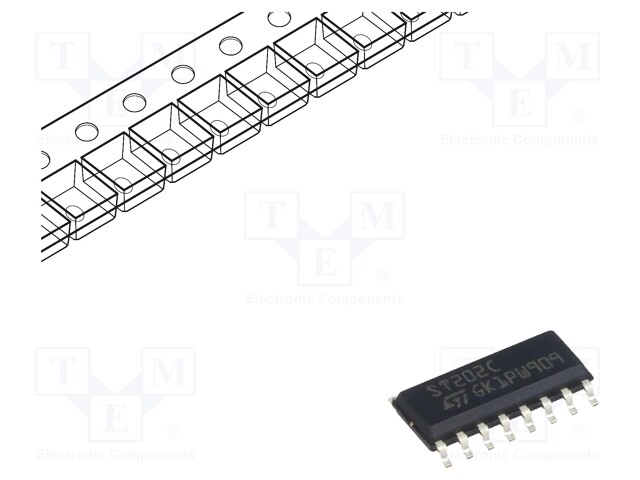 IC: interface; transceiver; RS232; 400kbps; SO16; 5VDC