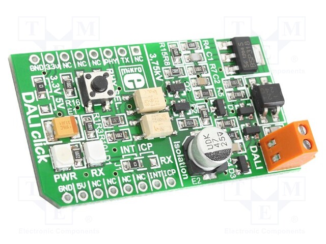 Click board; DALI controller; DALI,GPIO; TLP181; 3.3/5VDC