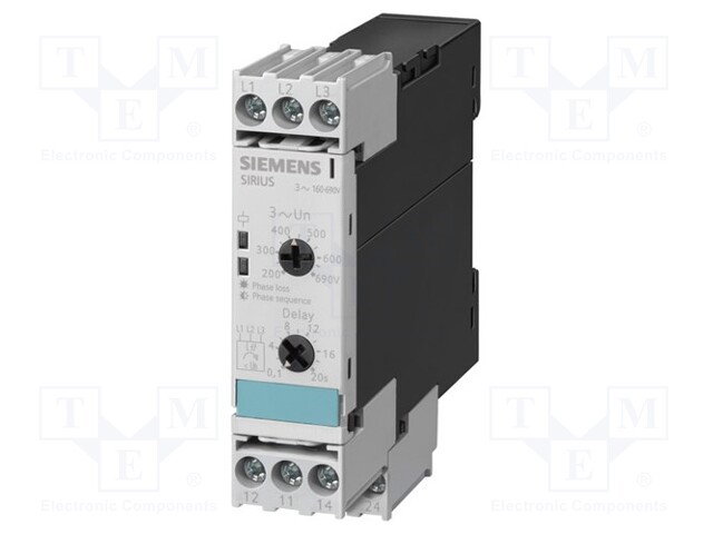 Module: voltage monitoring relay; DIN; DPDT; OUT 1: 250VAC/3A