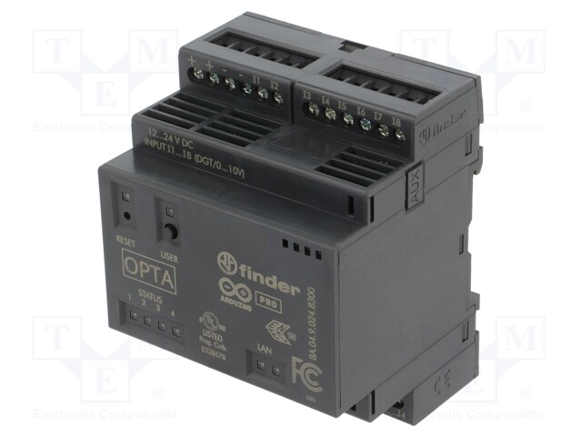 Programmable relay; 10A; IN: 8; OUT: 4; OUT 1: relay; OPTA; 12÷24VDC