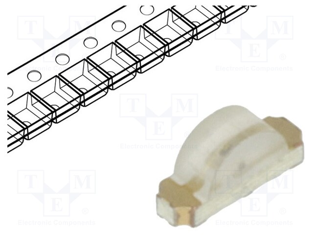 LED; SMD; 1204; orange; 70÷150mcd; 3.2x1x1.5mm; 120°; 1.8÷2.4V; 20mA