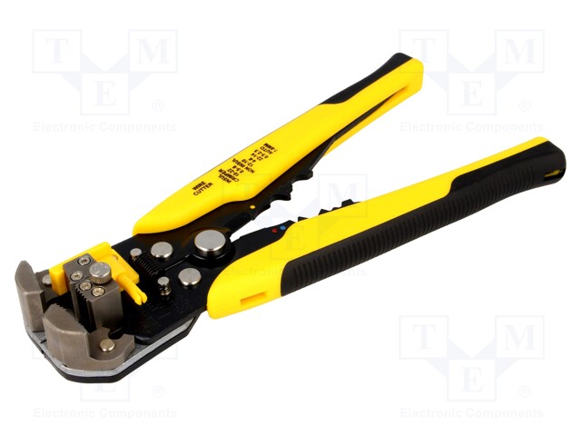 Multifunction wire stripper and crimp tool; Wire: round,flat