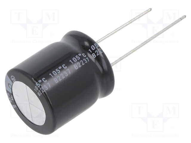 Capacitor: electrolytic; THT; 1000uF; 50VDC; Ø18x20mm; Pitch: 7.5mm