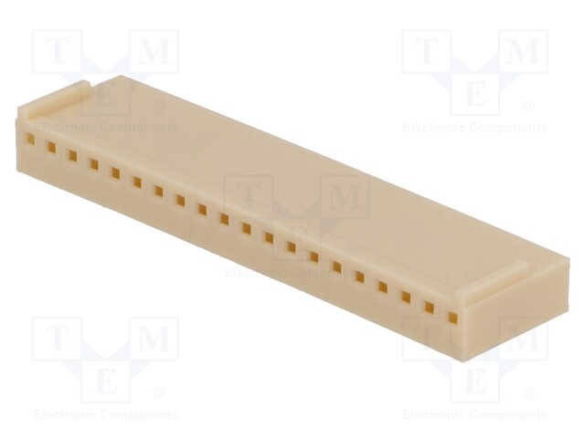 Plug; wire-board; female; NS25; 2.54mm; PIN: 20; w/o contacts; 250V