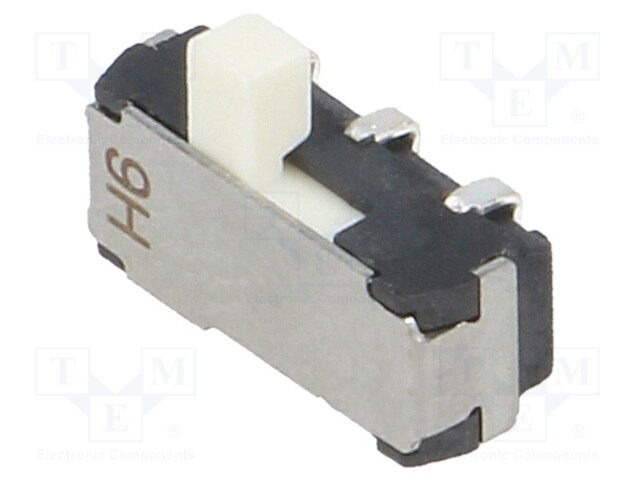 Switch: slide; Pos: 2; DPDT; 0.2A/12VDC; ON-ON; Mounting: SMT