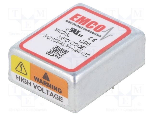 High Voltage DC/DC Converter, Regulated, Positive Output, Fixed, Adjustable, 1 W, 2 mA