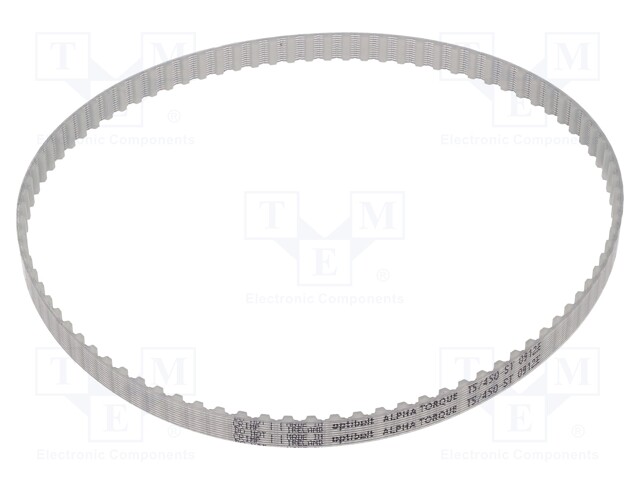 Timing belt; T5; W: 8mm; H: 2.2mm; Lw: 450mm; Tooth height: 1.2mm