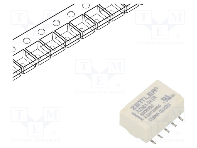 Relay: electromagnetic; DPDT; Ucoil: 24VDC; 0.5A/125VAC; 1A/30VDC