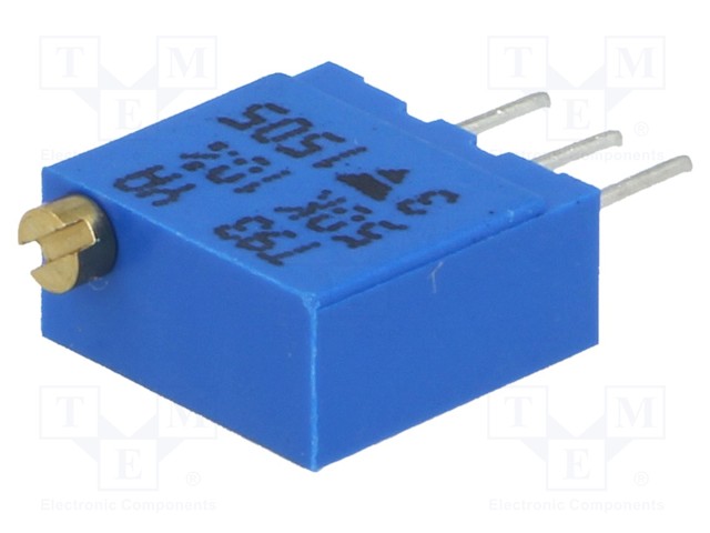 Potentiometer: mounting; multiturn; 50kΩ; 500mW; THT; ±10%; linear