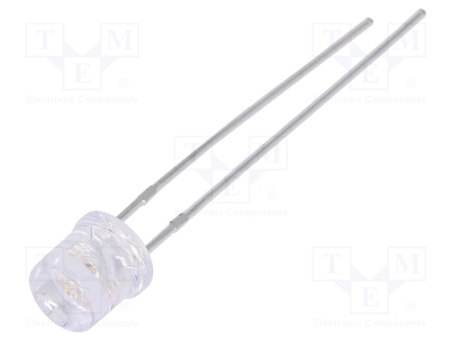 LED; 5mm; blue; 460÷780mcd; 100°; Front: flat