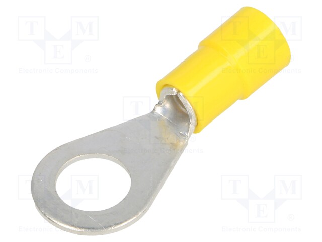 Ring terminal; M8; Ø: 8.2mm; 4÷6mm2; crimped; for cable; insulated