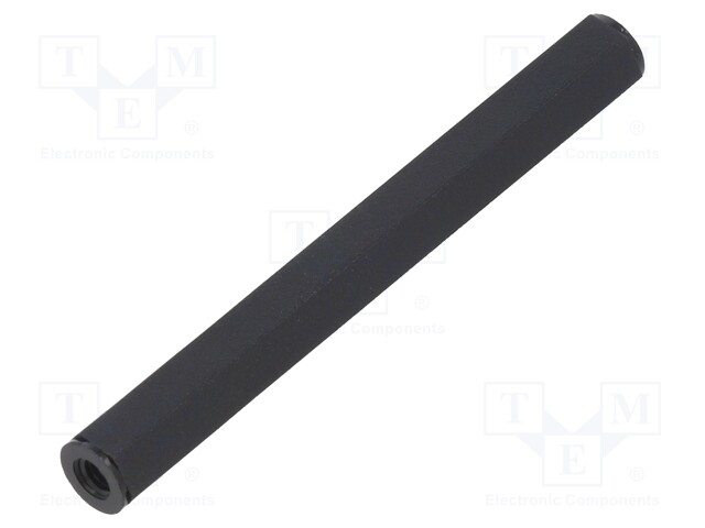 Screwed spacer sleeve; cylindrical; polyamide; M3; 55mm