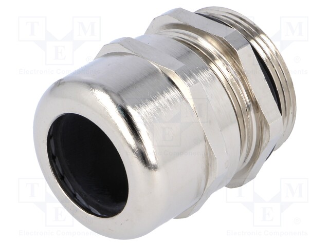 Cable gland; M32; IP68; Mat: brass; Body plating: nickel