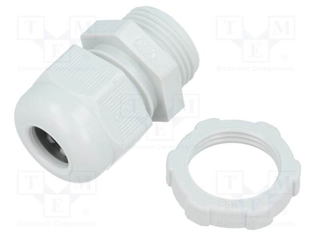 Cable gland; with thread PG; PG11; IP68; Mat: polyamide