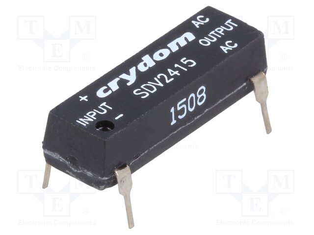 Relay: solid state; Ucntrl: 3.5÷10VDC; 1.5A; 12÷280VAC; 270Ω; THT