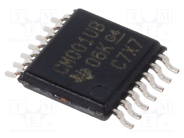 IC: digital; NOR; Ch: 4; IN: 2; CMOS; SMD; TSSOP14; 3÷18VDC; -55÷125°C