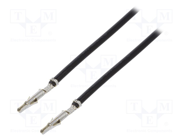 Contact; male; 18AWG; MLX; tinned; Contacts ph: 6.35mm; Len: 0.15m