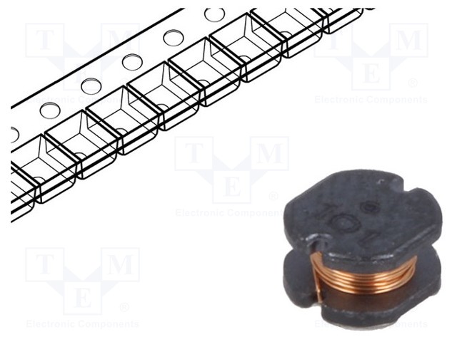 Inductor: wire; SMD; 15mH; 20mA; ±10%; Q: 30; Ø: 5mm; H: 3mm; 168Ω