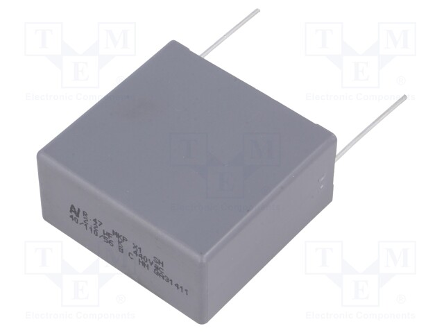 Capacitor: polypropylene; X1; 2.2uF; 440VAC; ±10%; THT; -40÷110°C