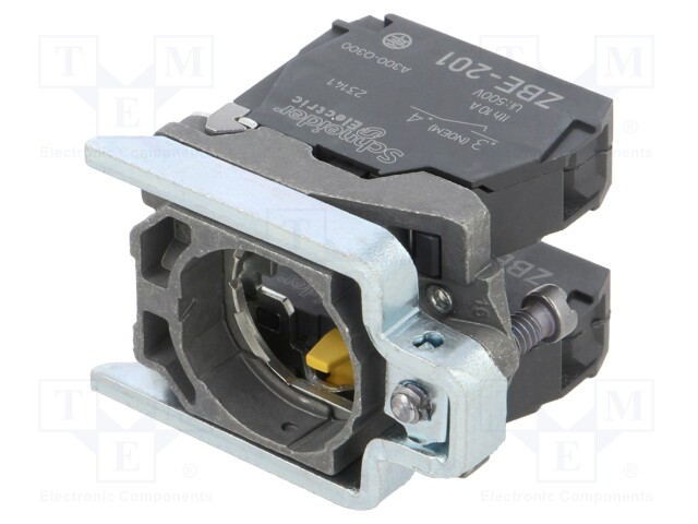 Contact Block, Screw Clamp, 2 Pole, 6 A, 120 V