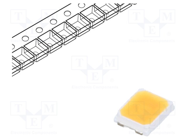 LED; SMD; 2835; white warm; 56lm; 3000K; 95; 150mA; 2.9÷3.3V; 500mW