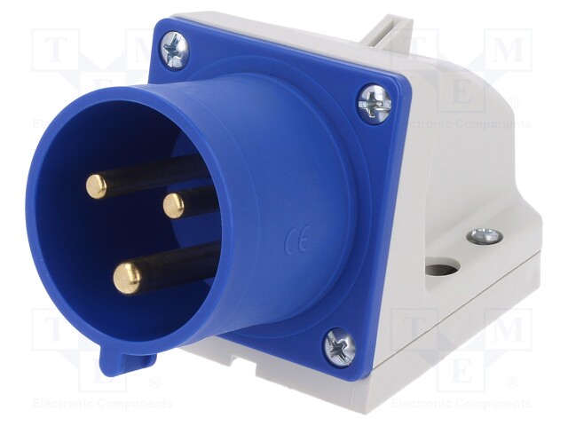 Connector: AC supply; socket; male; 32A; 230VAC; IEC 60309; IP44