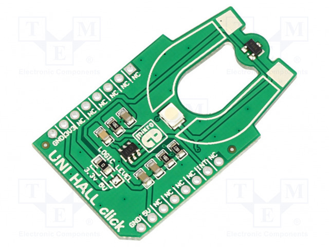 Click board; magnetic field sensor; GPIO; 74LVC1T45,US5881