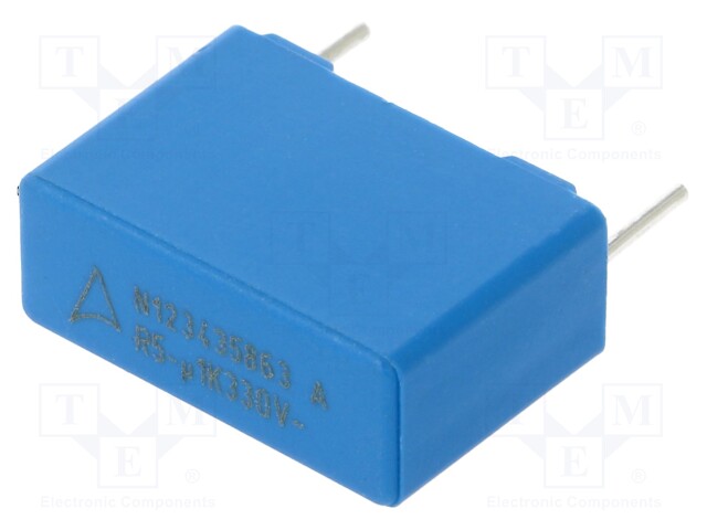 Safety Capacitor, 0.1 µF, X1, B32912 Series, 330 V, Metallized PP