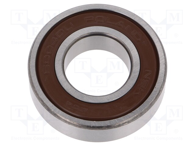 Bearing: ball; Øint: 20mm; Øout: 42mm; W: 12mm; bearing steel