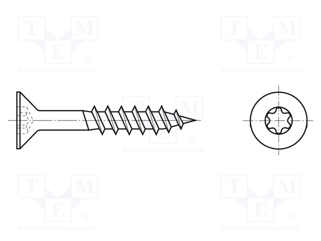 Screw; for wood