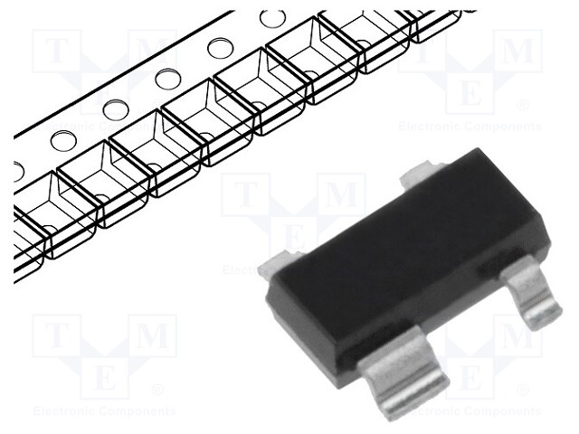 Transistor: NPN / PNP; bipolar; complementary; 30V; 0.1A; 250mW