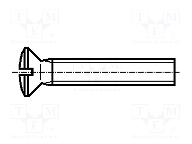 Screw; M2x4; DIN: 964A; Head: countersunk; slotted; steel; zinc