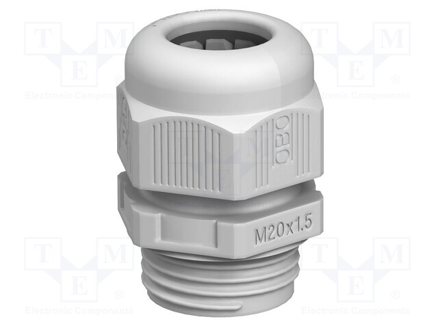 Cable gland; M20; 1.5; IP68; Mat: polyamide; grey