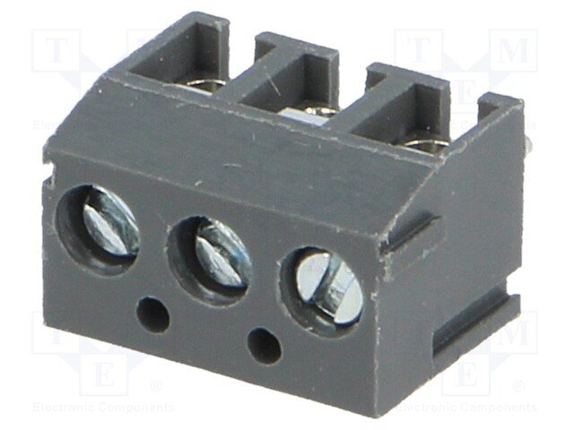PCB terminal block; angled 90°; 3.81mm; ways: 3; on PCBs; 0.5mm2