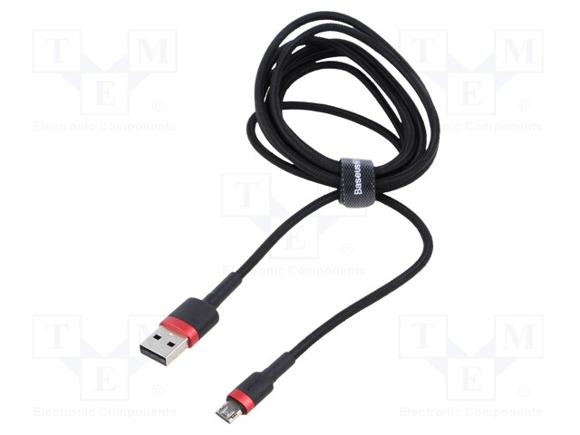 Cable; High Speed,USB 2.0; USB A plug,USB B micro plug; 2m; 1.5A