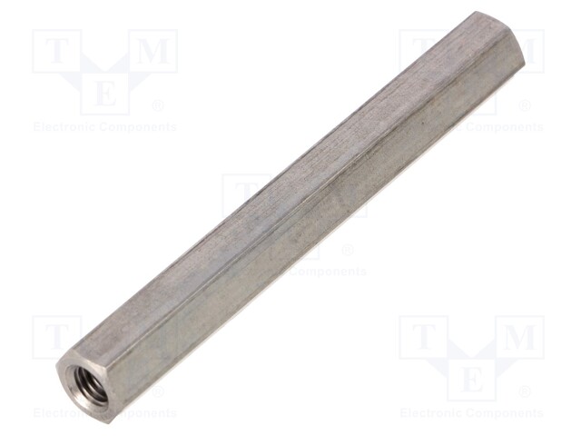 Screwed spacer sleeve; Int.thread: M5; 65mm; hexagonal