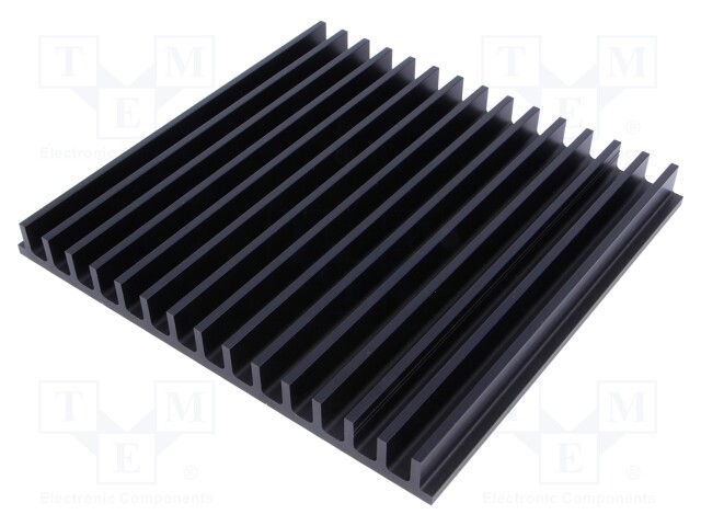 Heatsink: extruded; grilled; black; L: 150mm; W: 159mm; H: 15mm