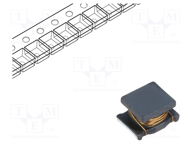 Inductor: wire; SMD; 1812; 330uH; 95mA; 8.2Ω; 4.5x3.2x2.6mm; ±10%