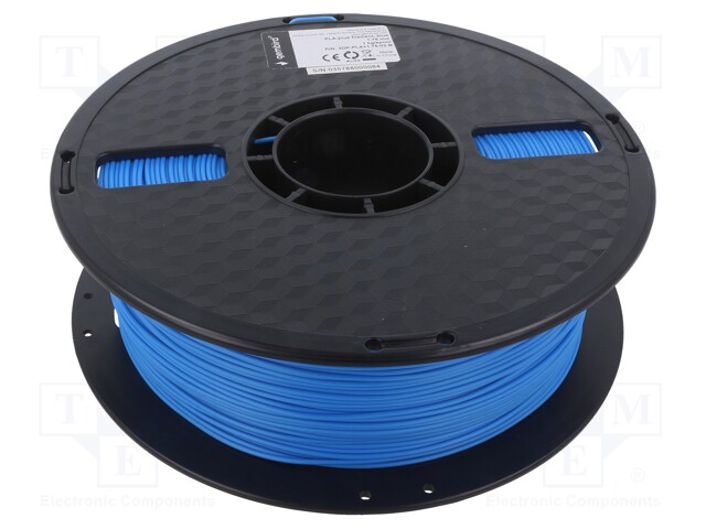 Filament: PLA; 1.75mm; blue; 190÷220°C; 1kg